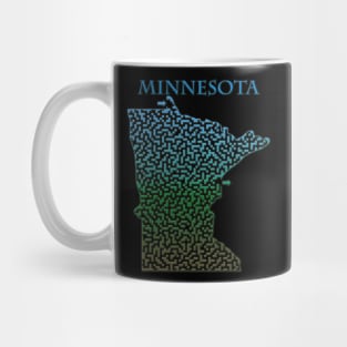 Minnesota State Outline Maze & Labyrinth Mug